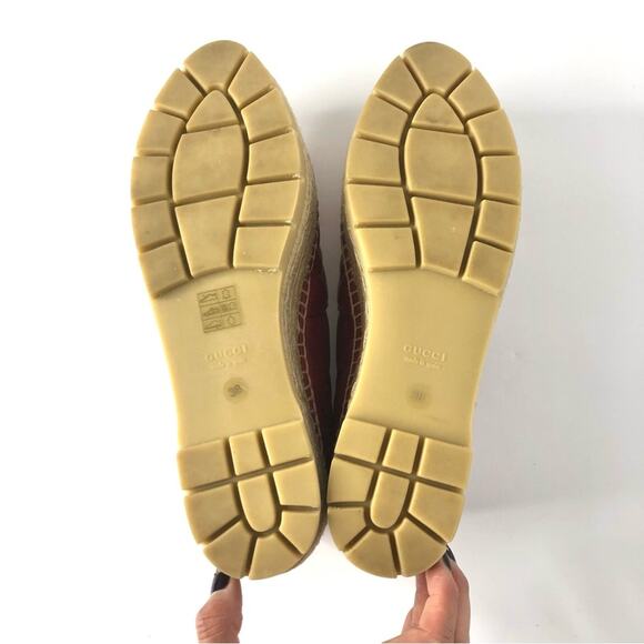 Gucci GG Marmont Charlotte Quilted Matelassé Platform Espadrille 38 - Picture 6 of 7